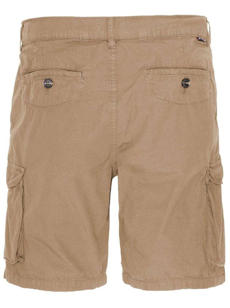 Pantalones Cortos Schott de Lona para Hombre Beige - Kiabi