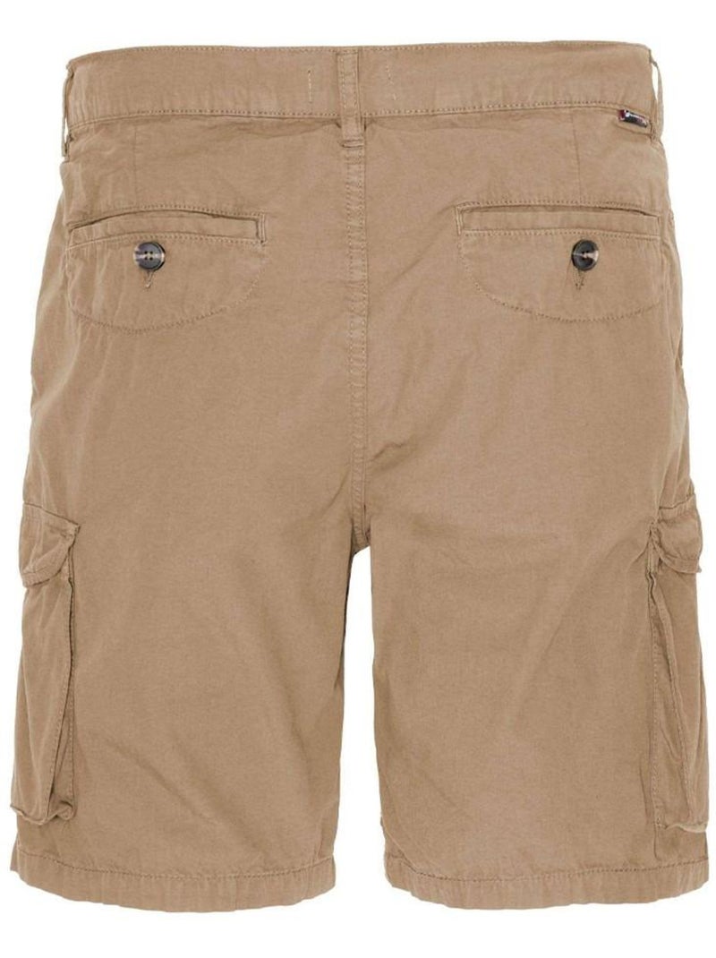 Pantalones Cortos Schott de Lona para Hombre Beige - Kiabi