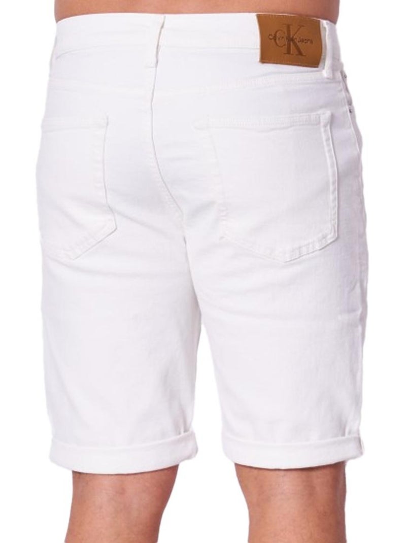 Pantalones Cortos Vaqueros de Hombre Calvin Klein Jeans Blanco - Kiabi