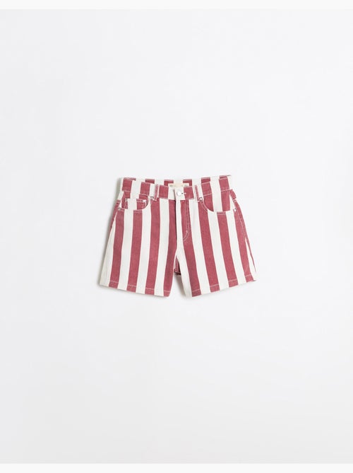 Pantalones cortos vaqueros de rayas, mo fashion - Kiabi Pantalones cortos vaqueros de rayas, mo fashion - Kiabi