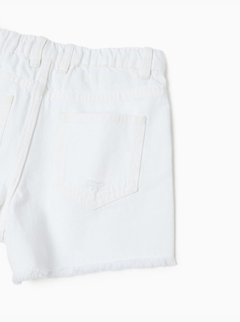 Pantalones cortos vaqueros, MO Fashion Blanco - Kiabi