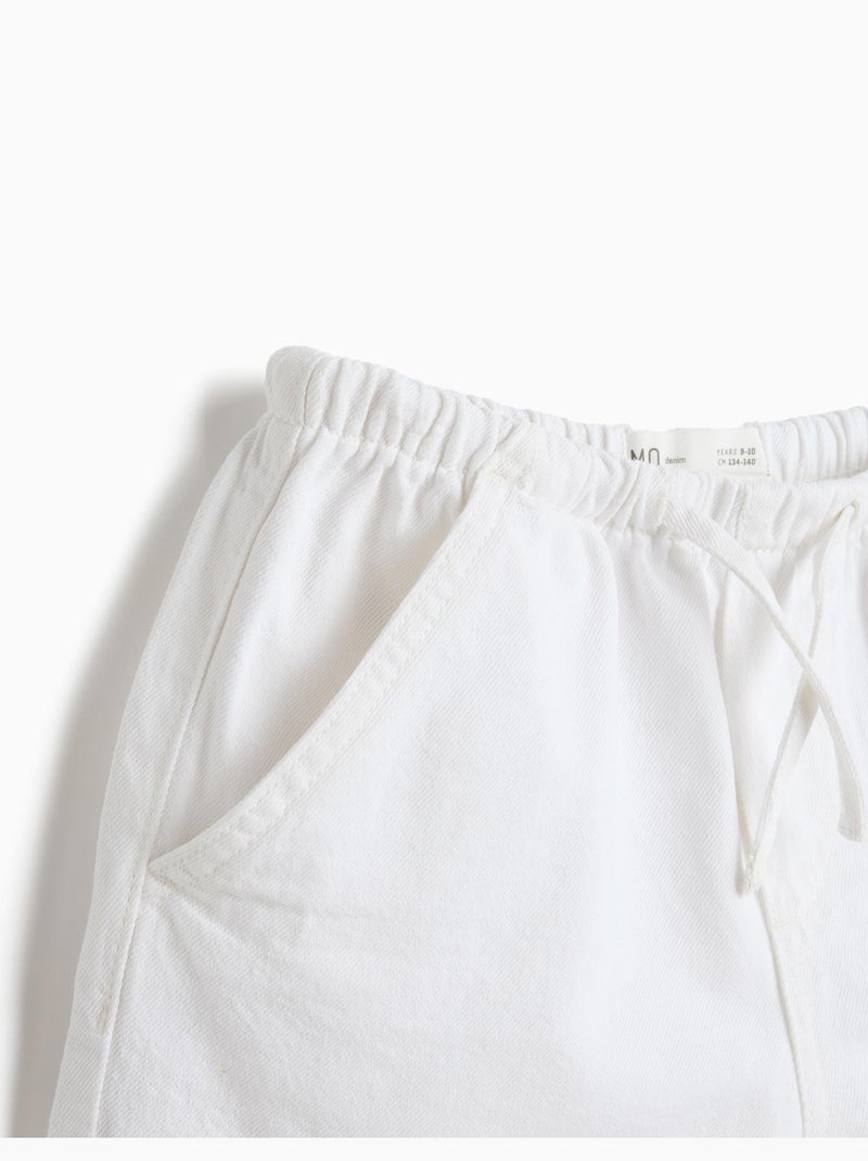 Pantalones cortos vaqueros, MO Fashion Blanco - Kiabi
