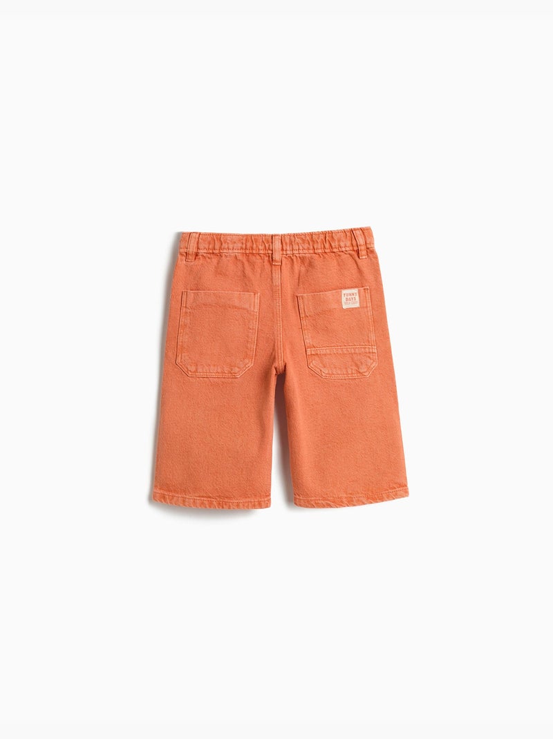 Pantalones cortos vaqueros, mo fashion Naranja - Kiabi