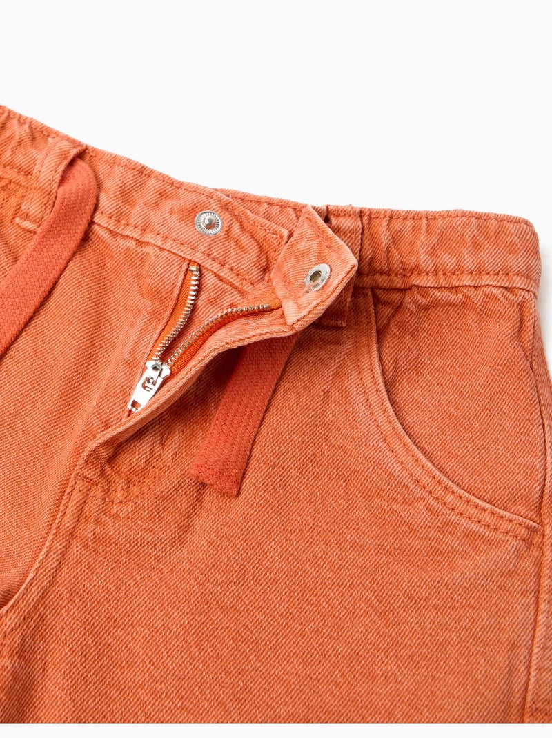 Pantalones cortos vaqueros, mo fashion Naranja - Kiabi