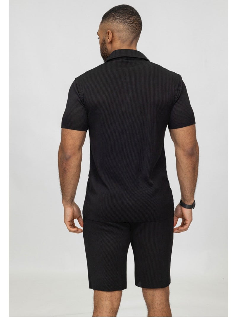 Pantalones cortos,Conjunto de camisa Kebello Negro Negro - Kiabi