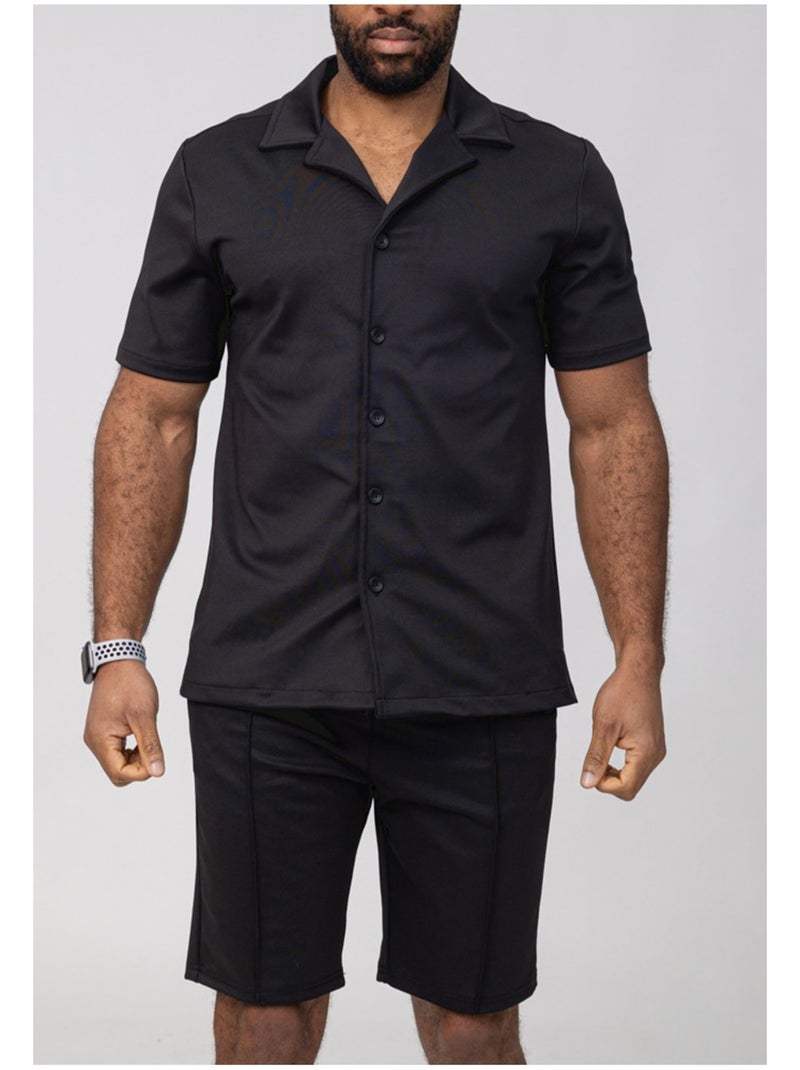 Pantalones cortos,Conjunto de camisa Kebello Negro Negro - Kiabi