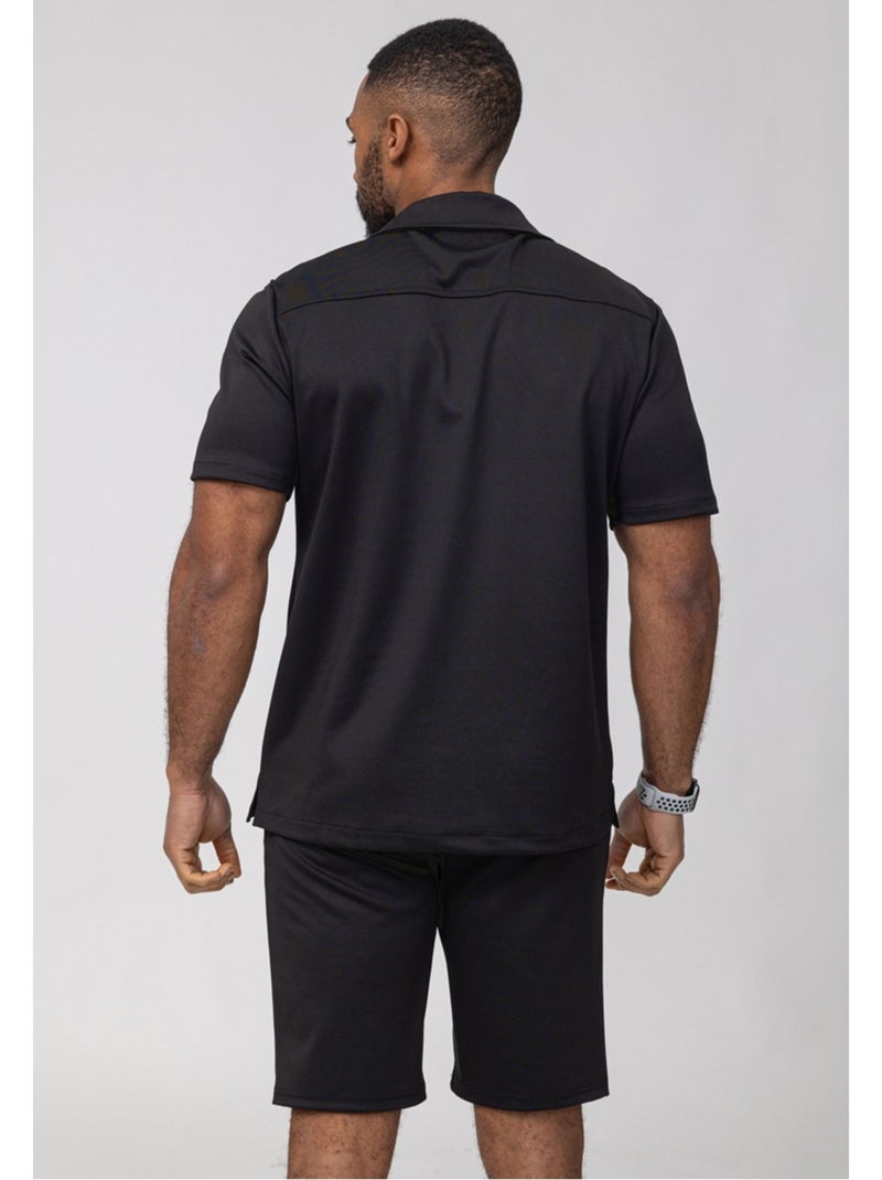 Pantalones cortos,Conjunto de camisa Kebello Negro Negro - Kiabi
