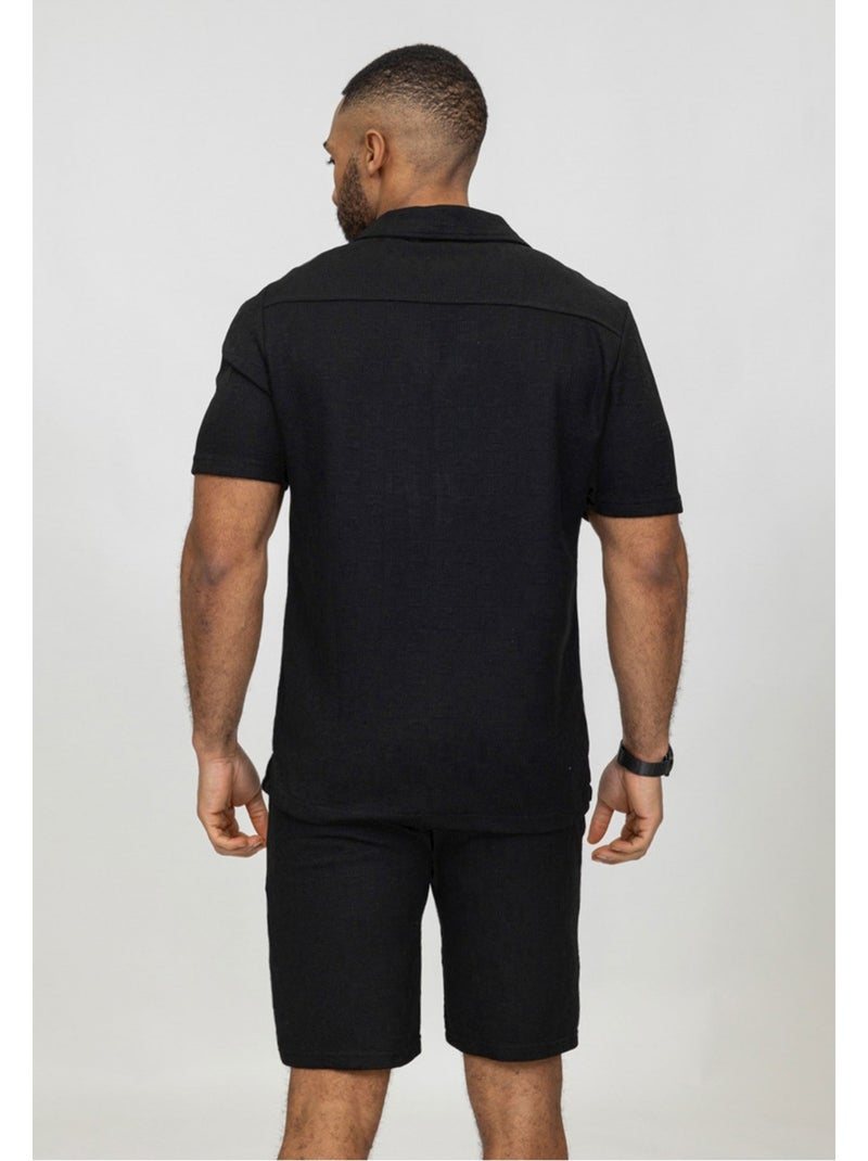 Pantalones cortos,Conjunto de camisa Kebello Negro Negro - Kiabi