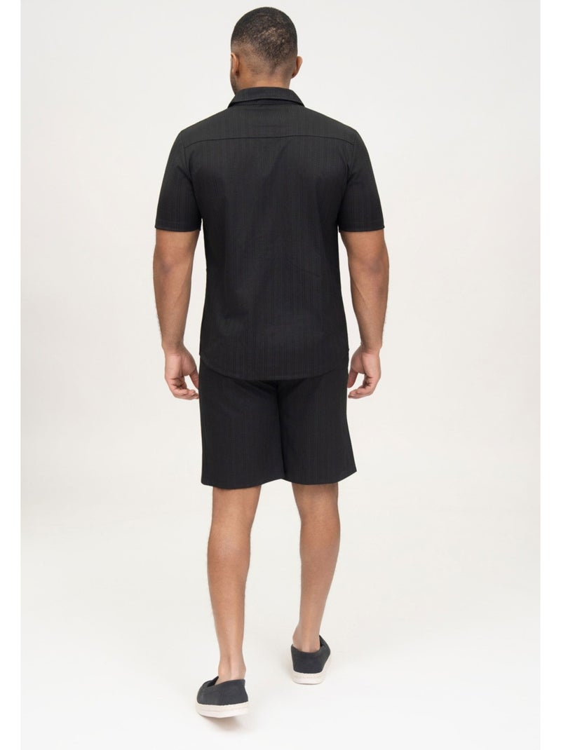 Pantalones cortos,Conjunto de camisa Kebello Negro Negro - Kiabi