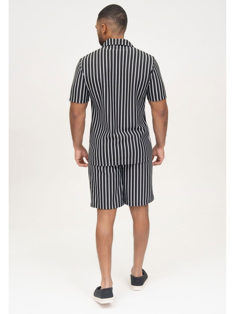 Pantalones cortos,Conjunto de camisa Kebello Negro Negro - Kiabi