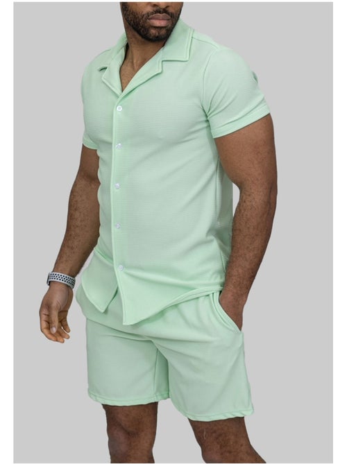 Pantalones cortos,Conjunto de camisa Kebello - Kiabi