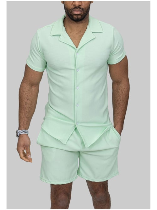 Pantalones cortos,Conjunto de camisa Kebello - Kiabi