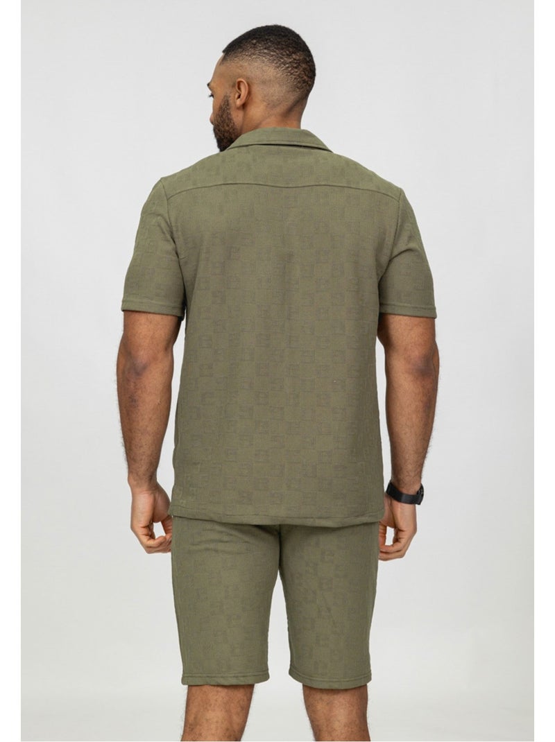 Pantalones cortos,Conjunto de camisa Kebello Verde - Kiabi