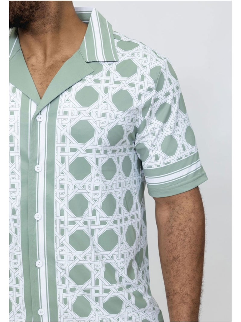 Pantalones cortos,Conjunto de camisa Kebello Verde - Kiabi