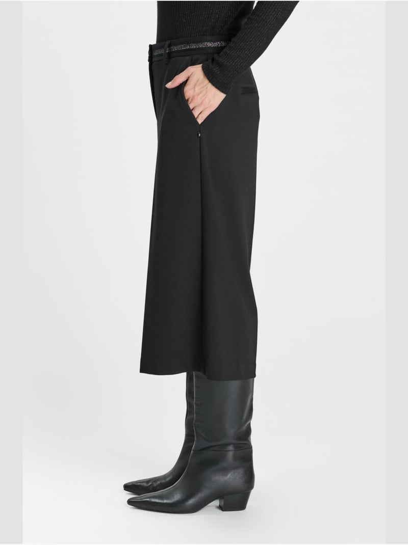 Pantalones cropped felipa Negro - Kiabi