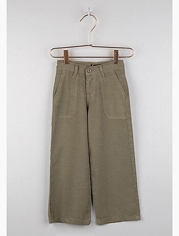 Pantalón culotte rosa para niña