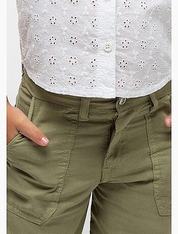 Pantalón culotte rosa para niña