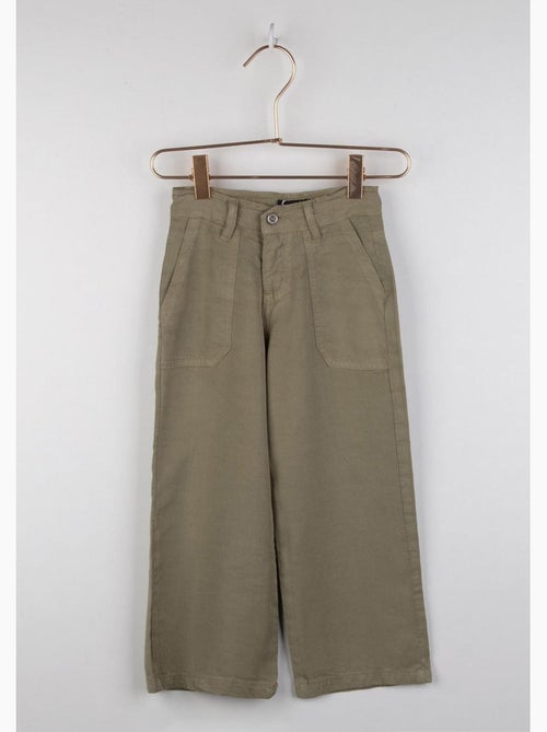 Pantalones culotte de niña kaki - Kiabi Pantalones culotte de niña kaki - Kiabi