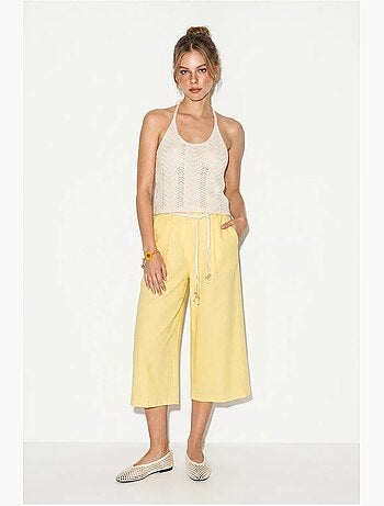 Pantalones culotte de poliéster para mujer lucci