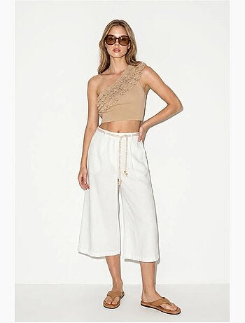 Pantalones culotte de poliéster para mujer lucci