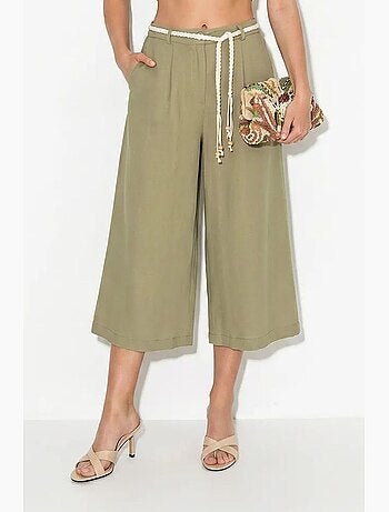 Pantalones culotte de poliéster para mujer lucci