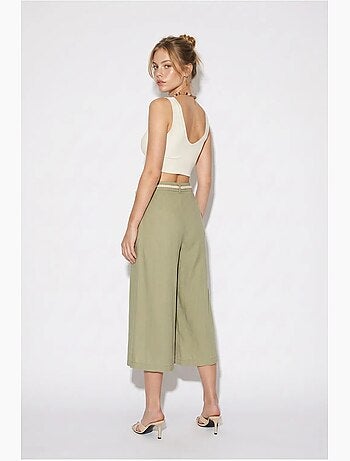 Pantalones culotte de poliéster para mujer lucci