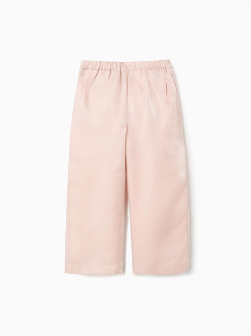 Pantalones de acetato con botones decorativos - Kiabi