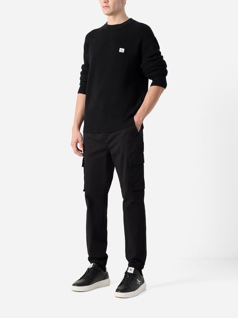 Pantalones de Algodón Calvin Klein Jeans para Hombre Negro - Kiabi