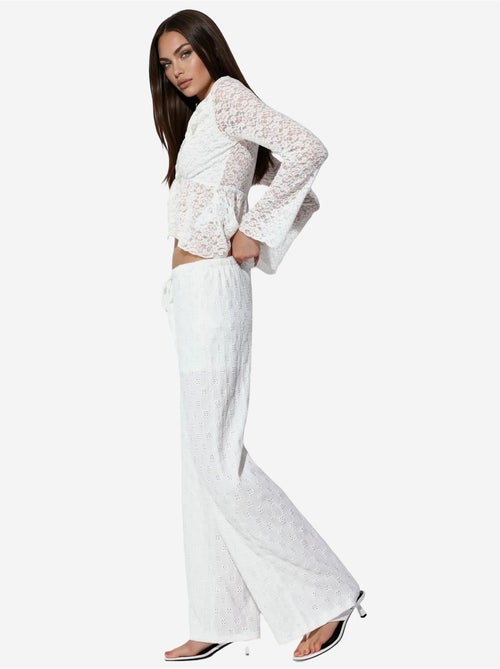 Pantalones de algodón de mujer de pernera recta busem - Kiabi