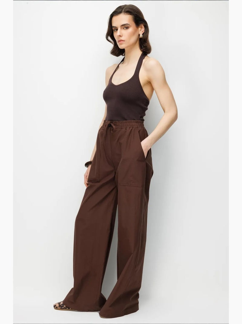 Pantalones de algodón mixray Marrón chocolate - Kiabi