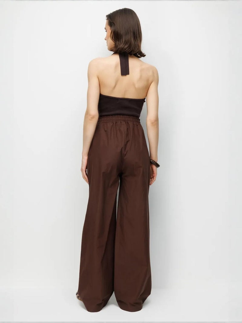 Pantalones de algodón mixray Marrón chocolate - Kiabi