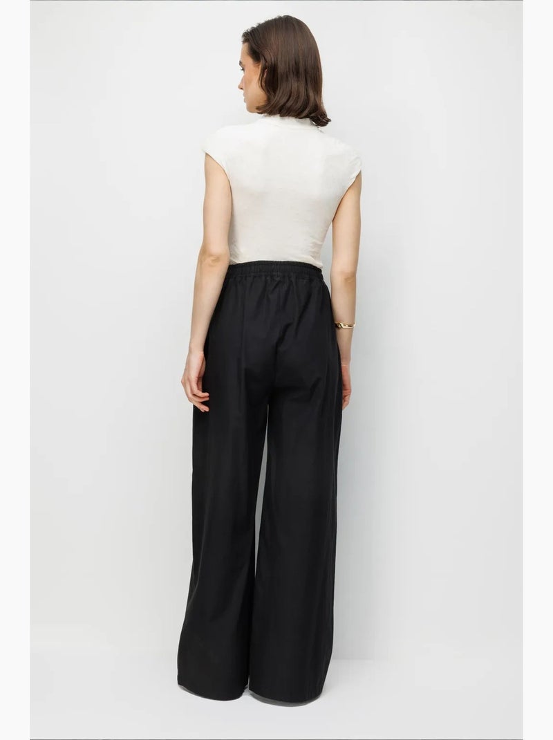 Pantalones de algodón mixray Negro - Kiabi