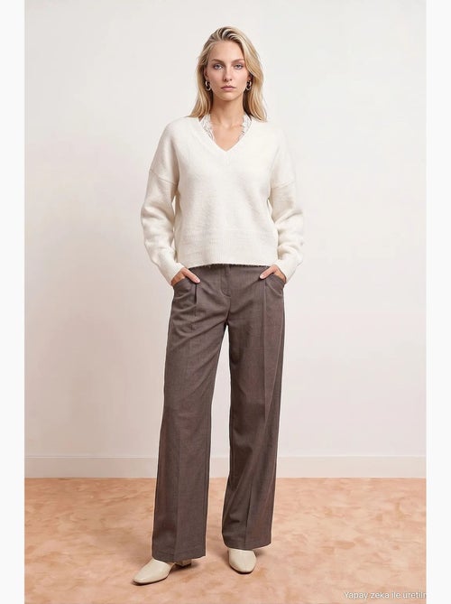 Pantalones de algodón para mujer dilvin - Kiabi Pantalones de algodón para mujer dilvin - Kiabi