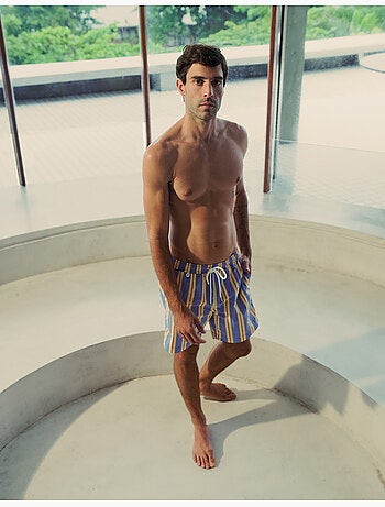 Pantalones de baño de rayas, MO Fashion