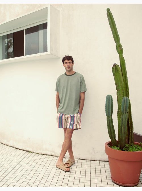 Pantalones de baño de rayas, MO Fashion - Kiabi
