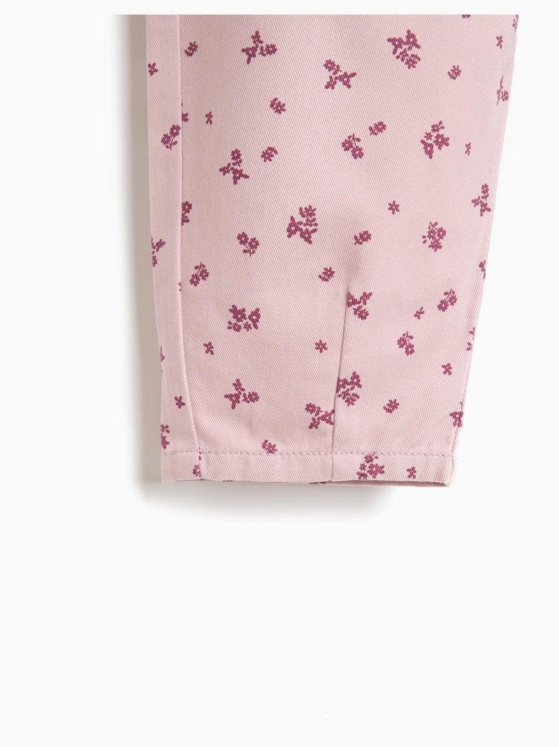 Pantalones de bolsa de papel impresos, mo fashion Rosa - Kiabi