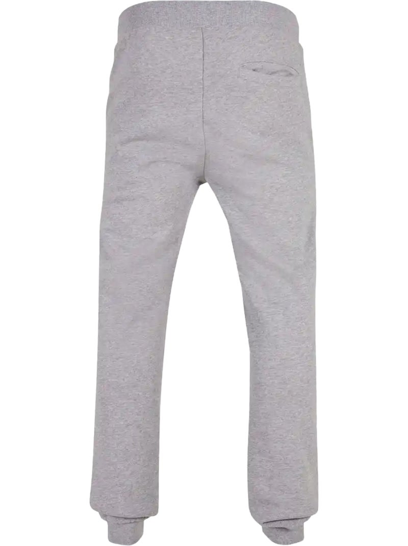 Pantalones de chándal basic de orgánicos para hombre - build your brand Gris jaspeado - Kiabi