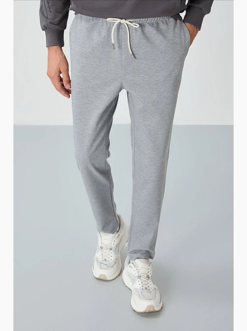 Pantalones de chándal de algodón y poliéster para hombre tommy Gris claro - Kiabi