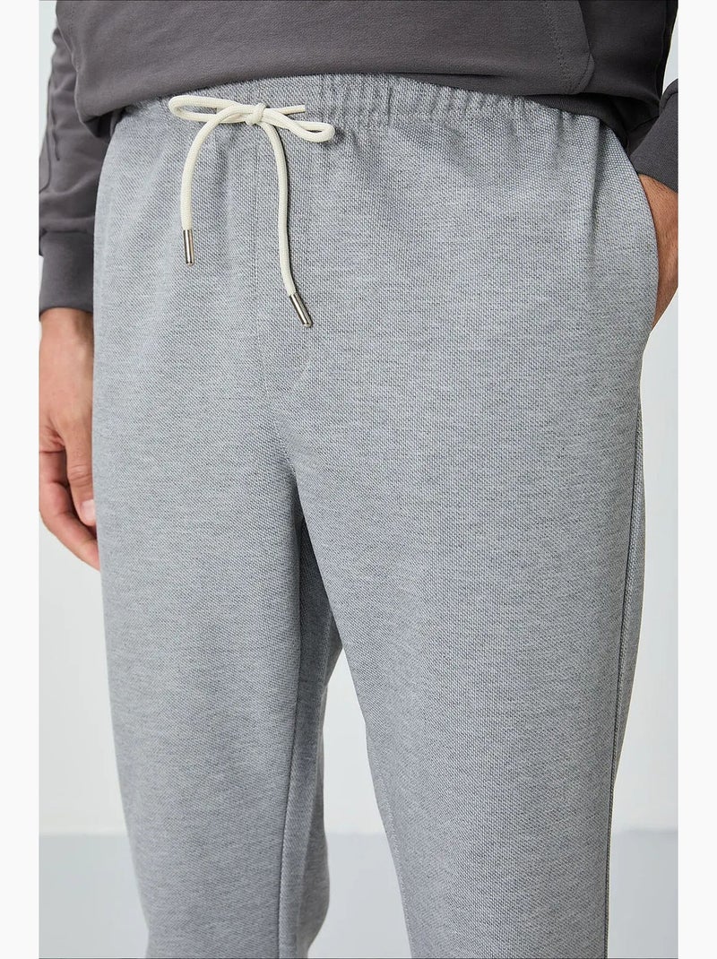Pantalones de chándal de algodón y poliéster para hombre tommy Gris claro - Kiabi