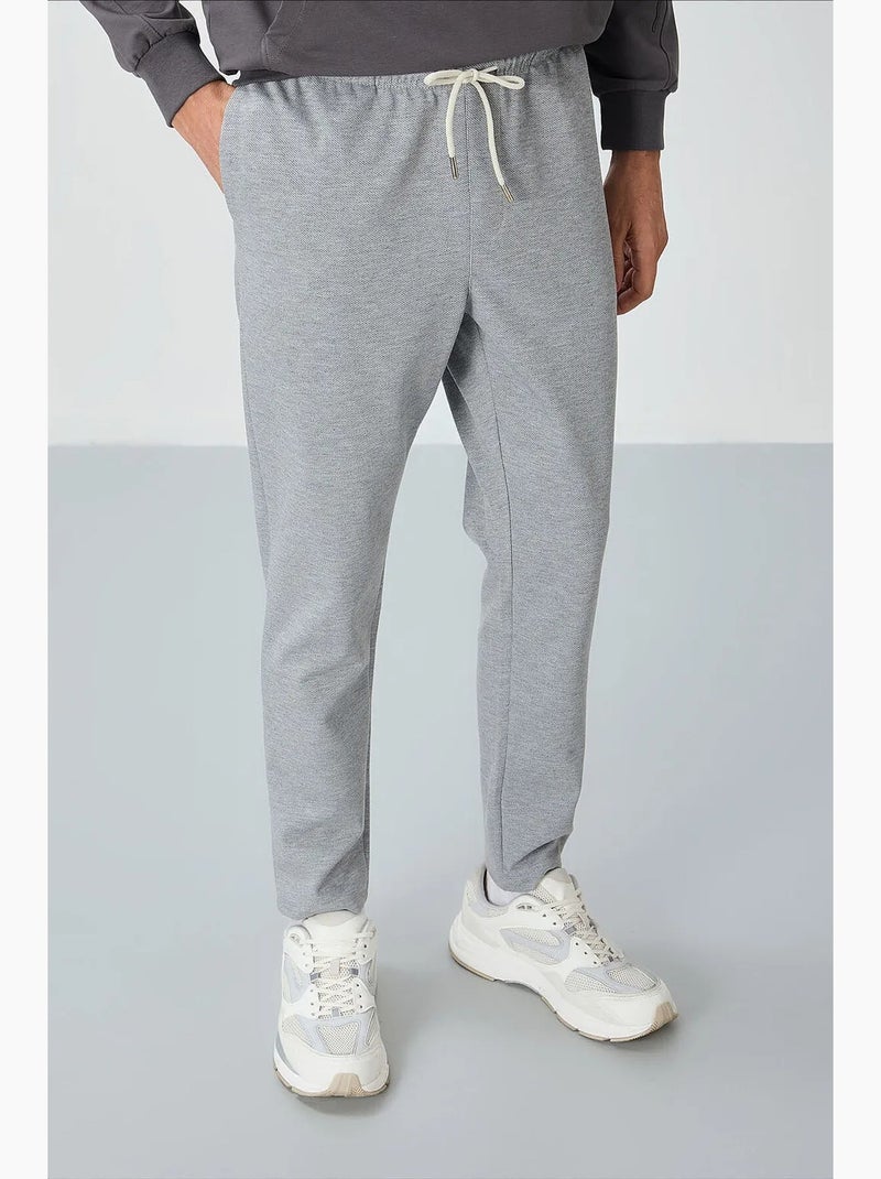 Pantalones de chándal de algodón y poliéster para hombre tommy Gris claro - Kiabi