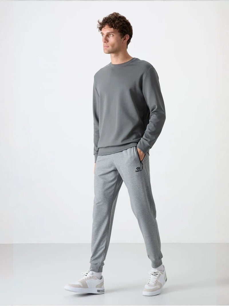 Pantalones de chándal de hombre de mezcla de algodón tommy Gris claro - Kiabi