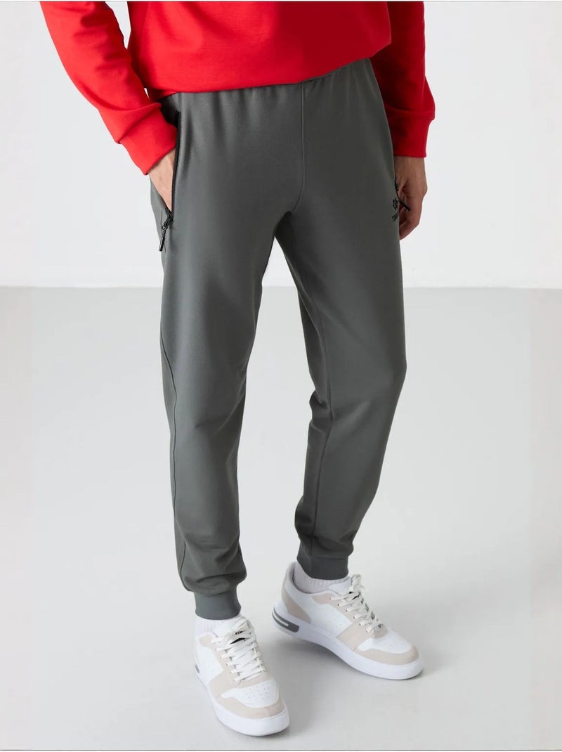 Pantalones de chándal de hombre de mezcla de algodón tommy Gris negro - Kiabi