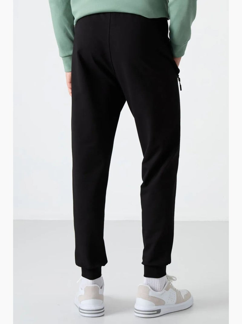 Pantalones de chándal de hombre de mezcla de algodón tommy Gris negro - Kiabi