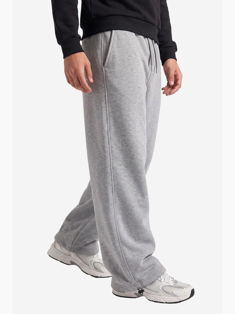 Pantalones de chándal de hombre en mezcla de algodón tommy Gris claro - Kiabi