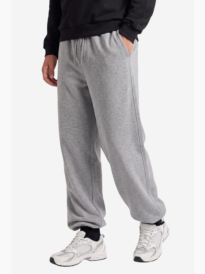 Pantalones de chándal de hombre en mezcla de algodón tommy Gris claro - Kiabi