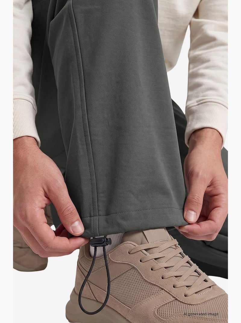 Pantalones de chándal de hombre en mezcla de algodón tommy Gris negro - Kiabi