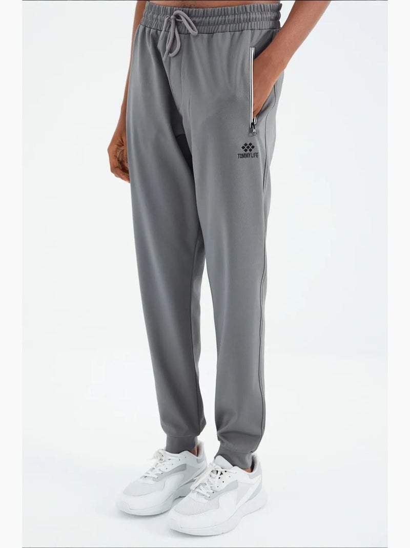 Pantalones de chándal de hombre relaxed fit tommy Gris - Kiabi