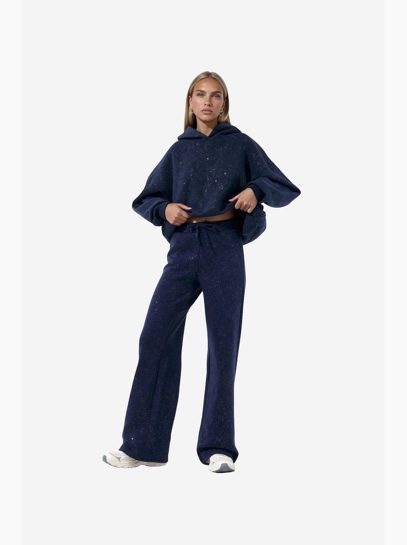 Pantalones de chándal de mujer de algodón y elastano busem Azul marino - Kiabi