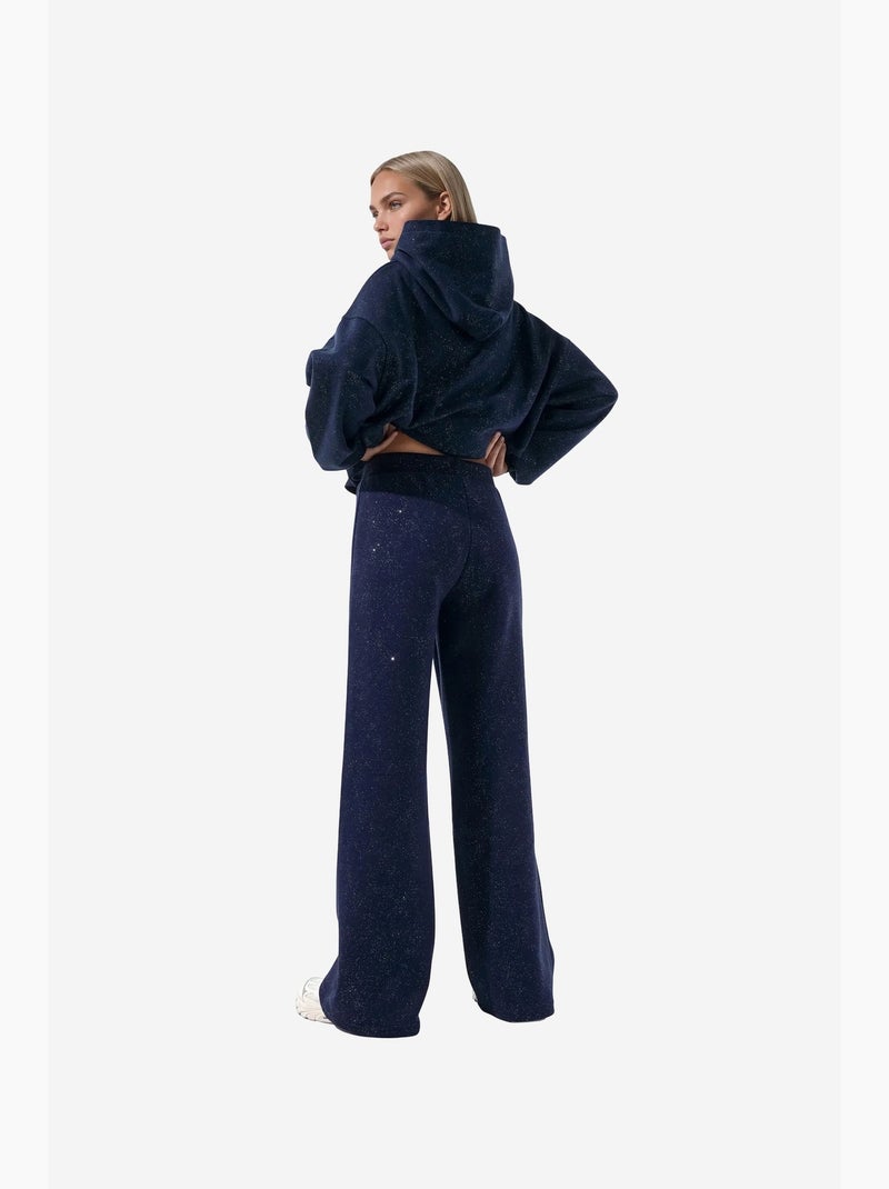 Pantalones de chándal de mujer de algodón y elastano busem Azul marino - Kiabi