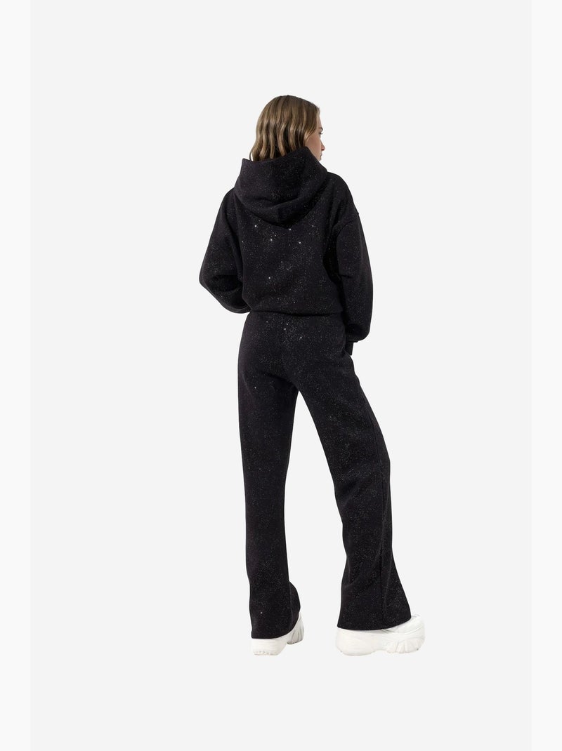 Pantalones de chándal de mujer de algodón y elastano busem Negro - Kiabi